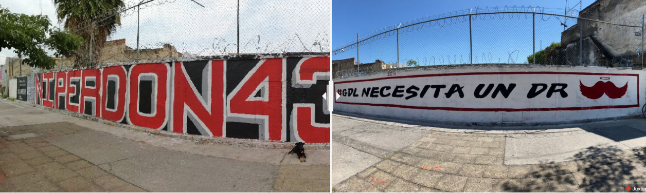 Borran mural de Ayotzinapa en Guadalajara para colocar propaganda política de  MORENA | Zona Docs